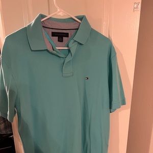 Tommy Hilfiger baby blue Polo. Size Large